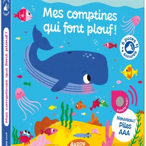 Livre Sonore – Mes Premières Comptines qui font PLOUFF ! AUZOU