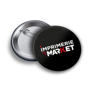 Badge rond à épingle de 56mm