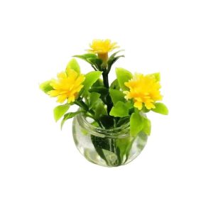 Bouquet de fleurs en bocal verre