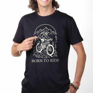 T-SHIRT HOMME : Born to ride – VTT