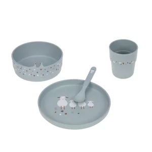 Coffret Repas Tiny Farmer Mouton et Oie Bleu