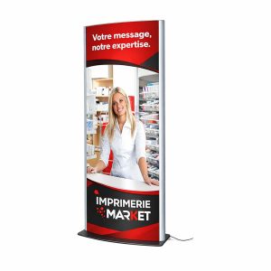 Colonne lumineuse pour affiches Arcuato®