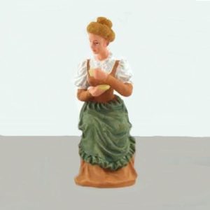Figurine élégante femme assise