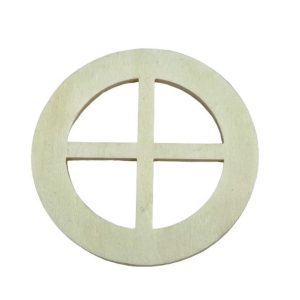 Fenêtre ronde – Bois brut – Ø 5 cm