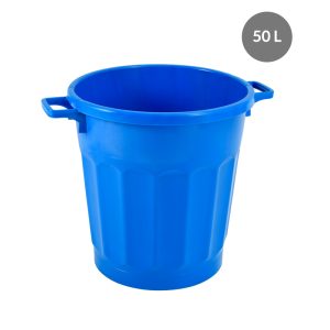 Conteneur alimentaire rond HACCP 50 L – bleu