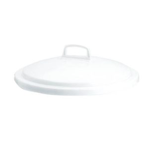 Couvercle avec poignée pour conteneur alimentaire rond HACCP 50 L – blanc