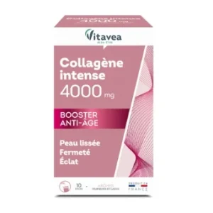 Vitavea – Collagène anti-âge – Cure peau lisse – Collagène intense 4000 mg – 10 sticks