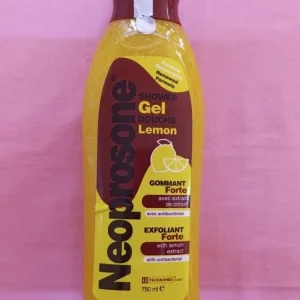 Gel douche lemon gommant NEOPROSONE forte avec extrait de citron, avec antibactérien