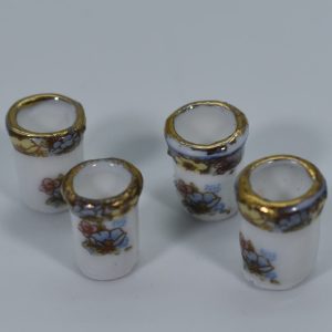 Gobelets  » Fleurs des prés « 