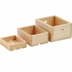 Caisse en bois brut