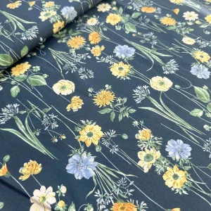 Tissu Batiste de coton – Fleurs des champs