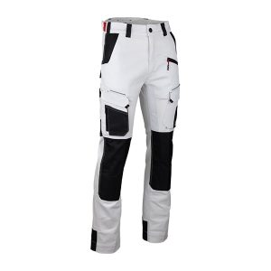 Pantalon de travail stretch renforcé avec poches pour genouillères LMA