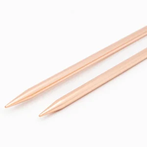 Aiguilles double pointes N°4 par 5 – Rose Gold 20 cm