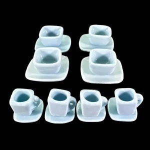 Service à Thé  » Bleu  » en céramique – 16 Pcs