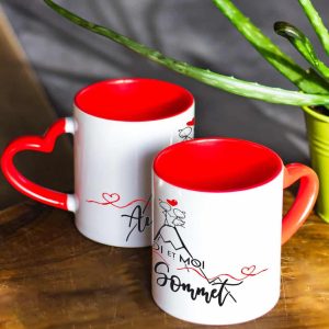 Tasse Cœur : Toi et moi au sommet
