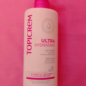 Lait corps ultra hydratant TOPICREM à la glycerine et cire d&rsquo;abeille