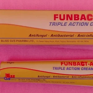 Tube triple action FUNBACT-A anti-inflammatoire, antibacterien, antifongicide