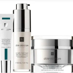 ABLE -Routine soins anti-imperfections – Clé Anti-Acné – Visage – 3 produits