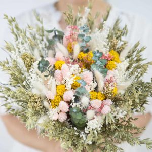 réconciliation végétale – Bouquet de fleurs séchées xxl rose