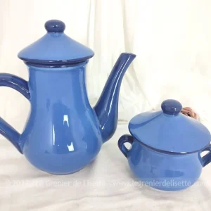 Cafetière et sucrier céramique Les Grottes Dieulefit