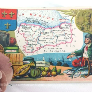 Chromo du département du Calvados de 1876