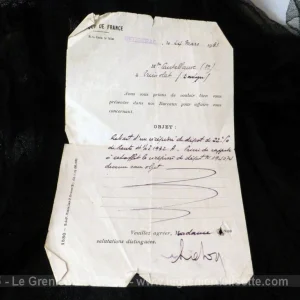 Courrier Banque de France 1933