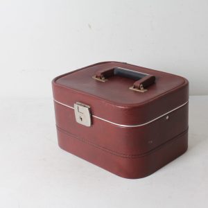 Vanity Case en Similicuir Vintage
