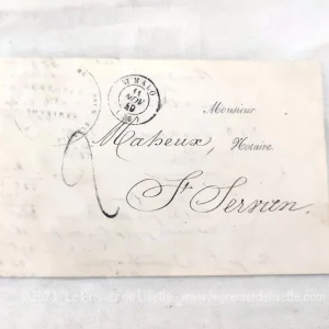 Ancienne petite lettre pli du 11 novembre 1849