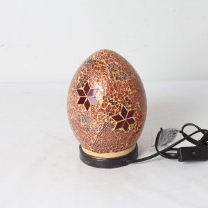 Lampe de table oeuf en mosaïque