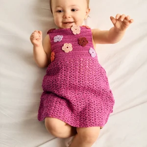 Patron Robe Léane rose
