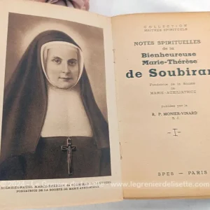 Livre « Notes Spirituelles de la Bienheureuse Marie-Thérèse de Soubiran » 1947