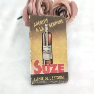 Ancien petit carnet calendrier publicitaire Suze 1941