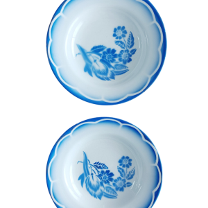 Lot de 2 assiettes creuses Sarreguemines, André