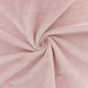 Tissu Eponge microfibre Bambou – Rose