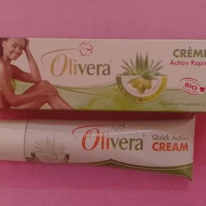 Tube crème action rapide OLIVERA à base d&rsquo;olive verte et aloe verra