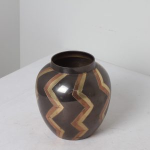 Vase décoratif en laiton – artisanat indien