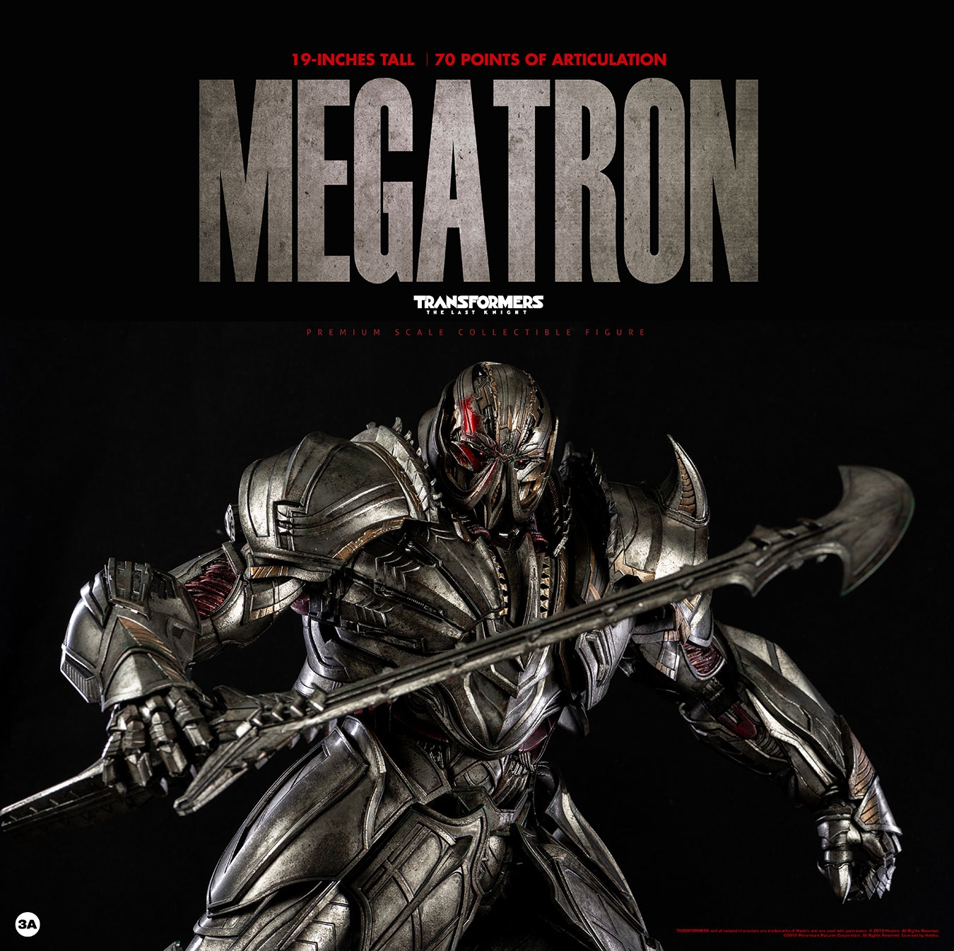 ThreeZero Transformers The Last Knight Premium Megatron ( Standard Version ) 19 Inch Figure – Image 6