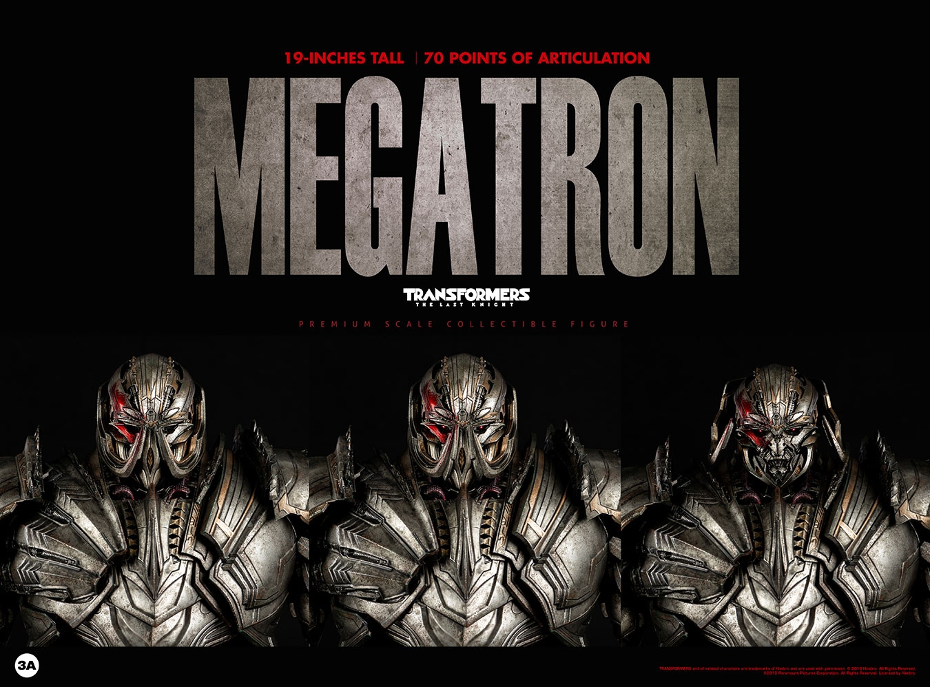 ThreeZero Transformers The Last Knight Premium Megatron ( Standard Version ) 19 Inch Figure – Image 7