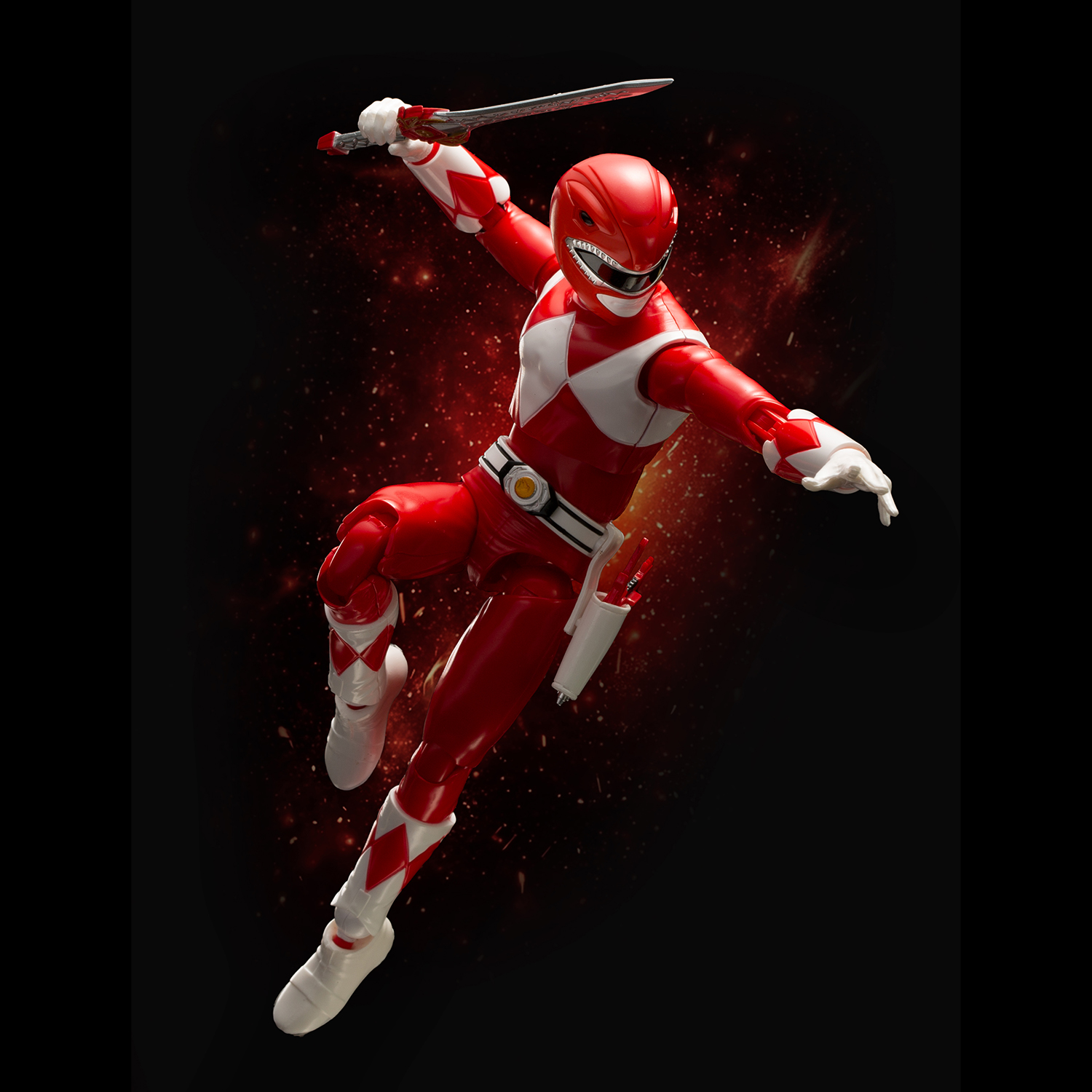Flame Toys Furai Action MMPR Red Ranger Action Figure Model Kit – Image 5