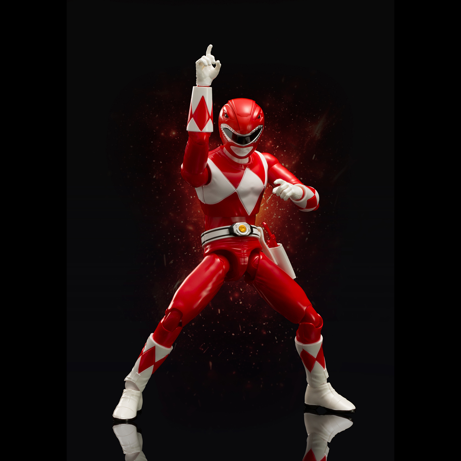 Flame Toys Furai Action MMPR Red Ranger Action Figure Model Kit – Image 6
