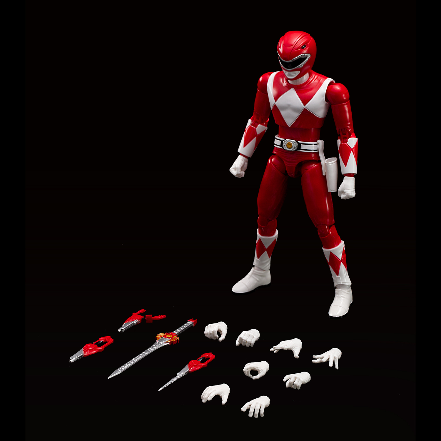 Flame Toys Furai Action MMPR Red Ranger Action Figure Model Kit – Image 7