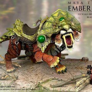 Fury Toys Beast Series Maya Temple Ember Fang Red Tiger Deluxe 1/12 Scale Action Figure