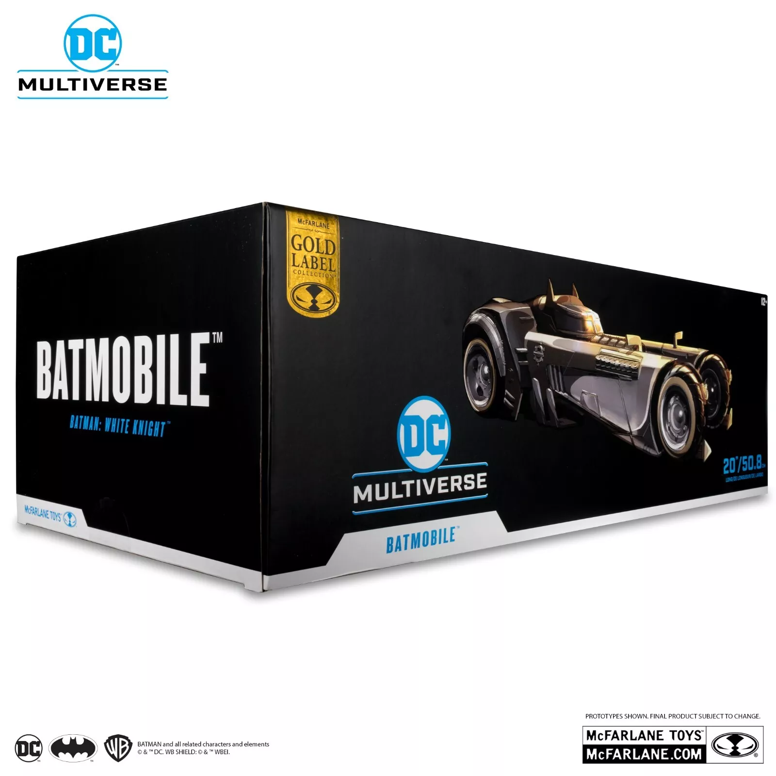 McFarlane Toys DC Multiverse Batman White Knight Batmobile ( Gold Label ) – Image 4