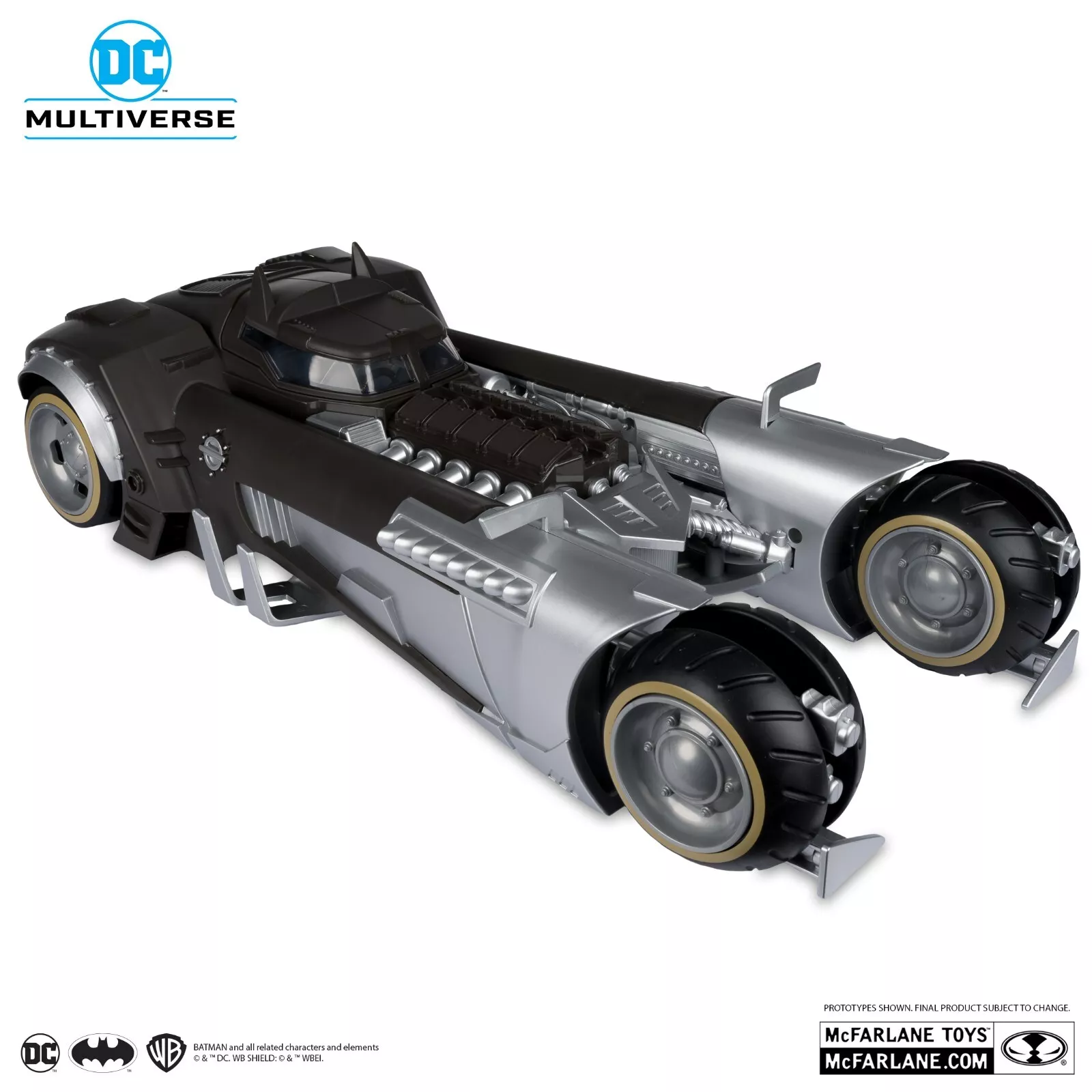 McFarlane Toys DC Multiverse Batman White Knight Batmobile ( Gold Label ) – Image 2