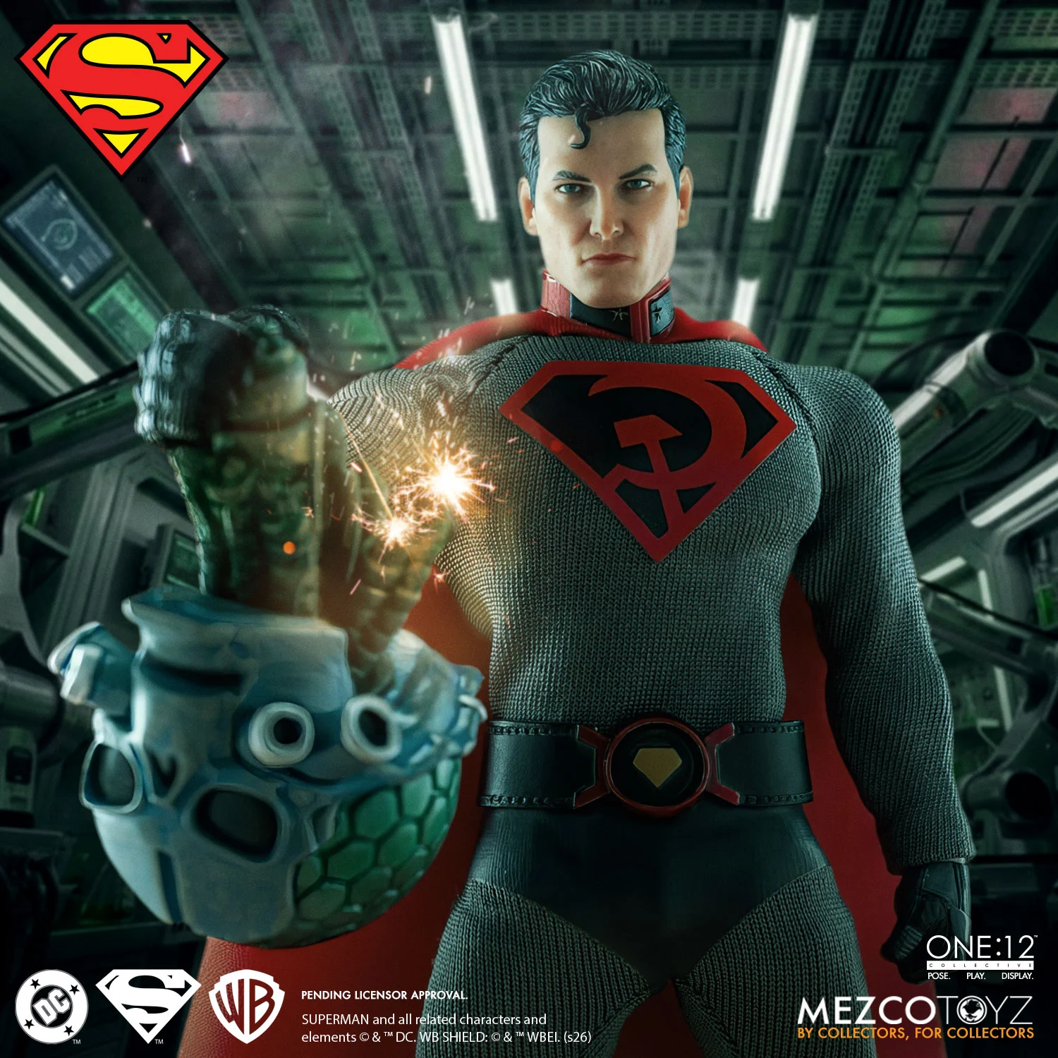 Mezco One:12 Collective Superman – Red Son Action Figure – Image 9