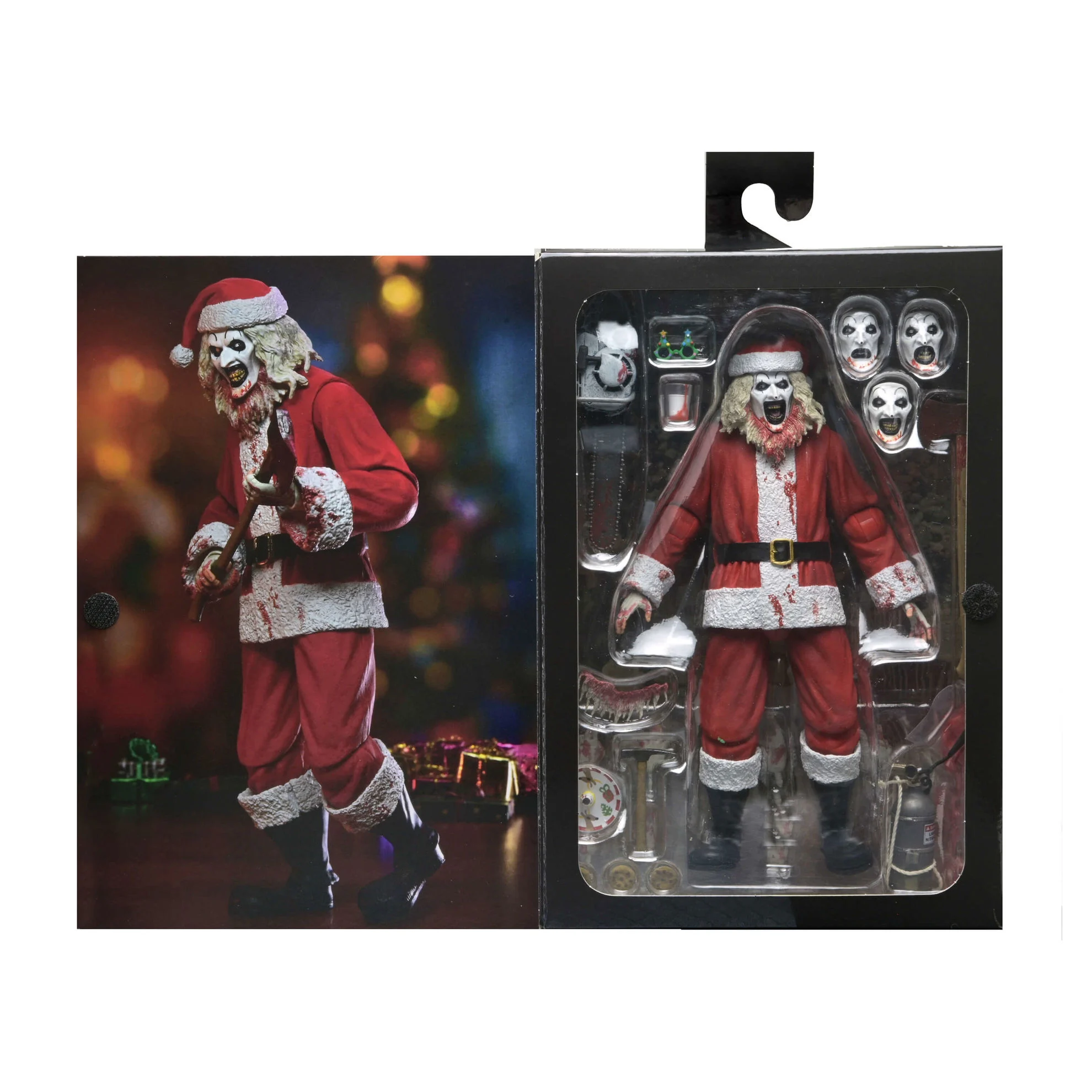 NECA Terrifier 3 Ultimate Art the Clown Bloody Santa Suit Action Figure – Image 3