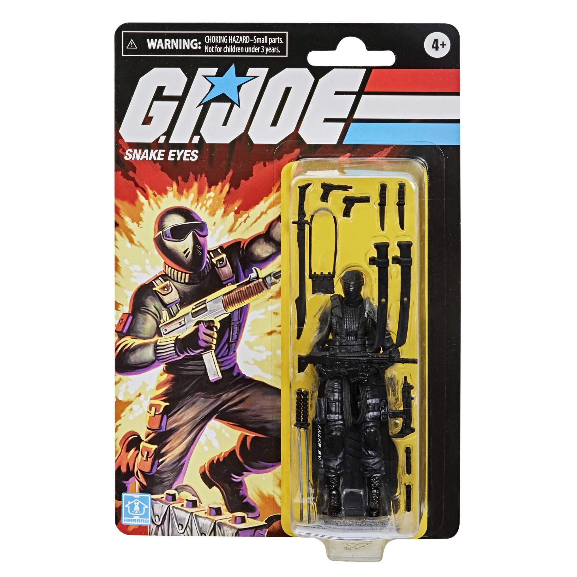 G.I. Joe Retro 3.75 Inch Snake Eyes Action Figure – Image 2