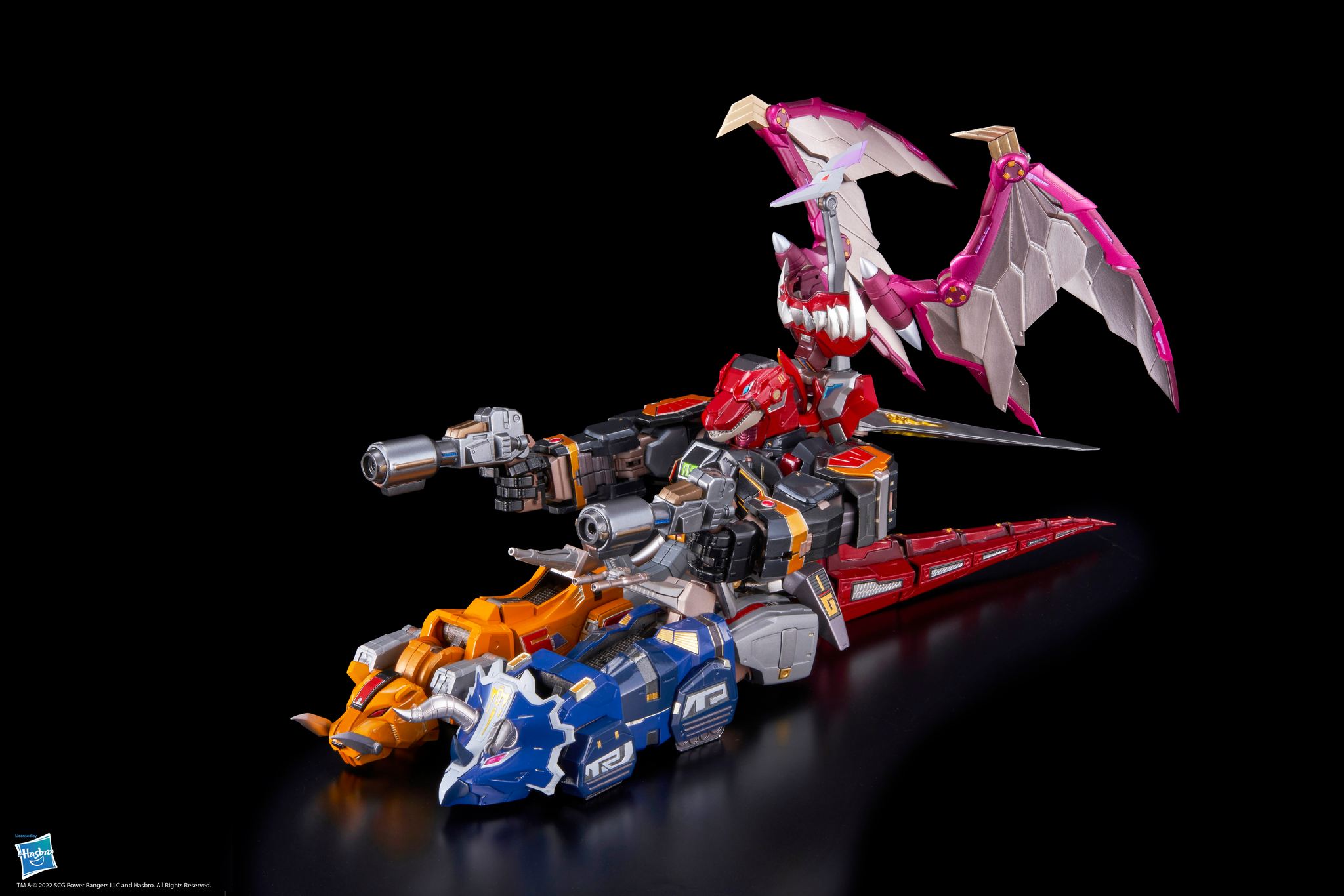 Flame Toys Power Rangers Go! Kari Kuri Dino Megazord Reissue – Image 6