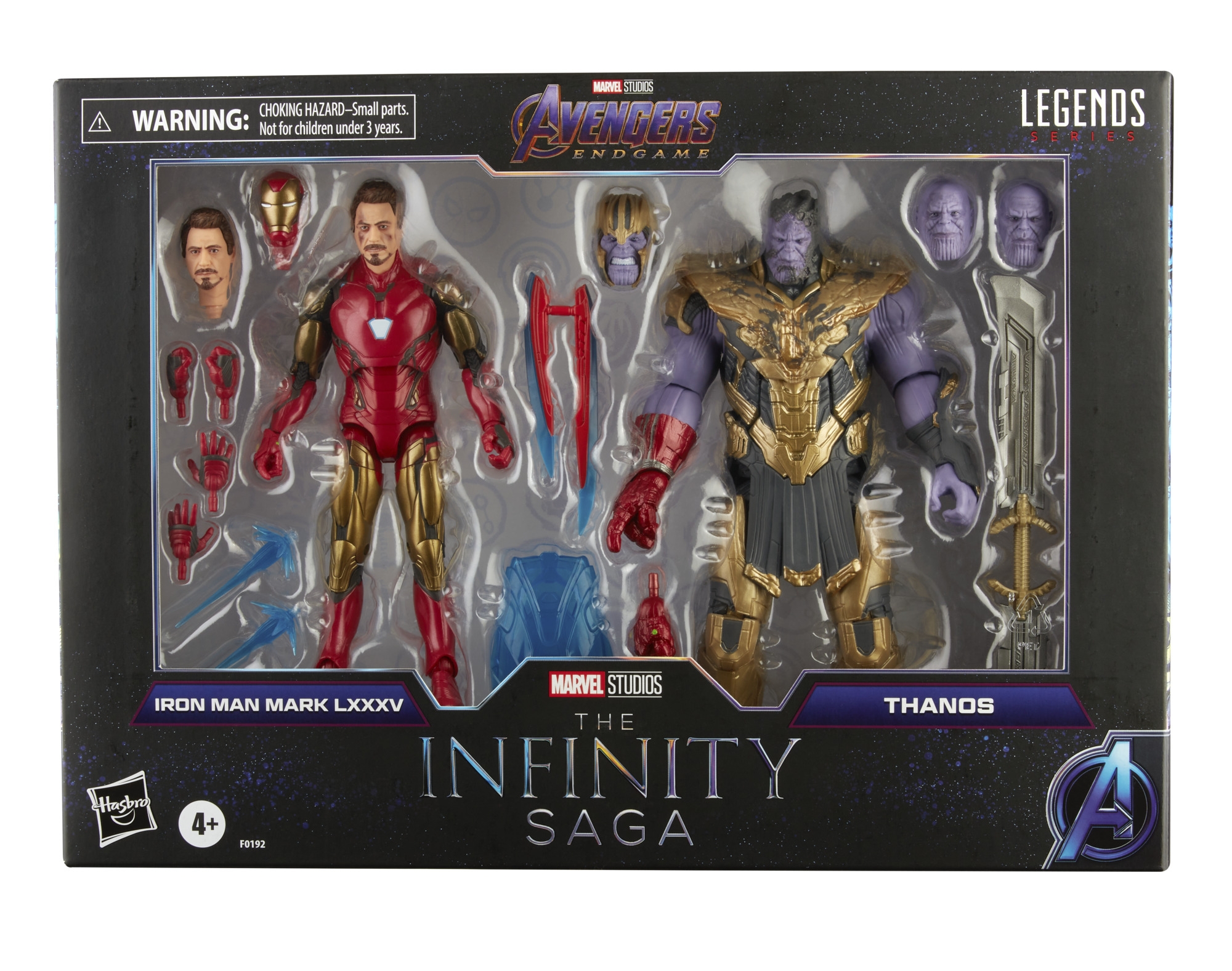 Marvel Legends Infinity Saga Iron Man Vs Thanos 2 Pack ( I Am Iron Man ) Non Mint Boxes – Image 2