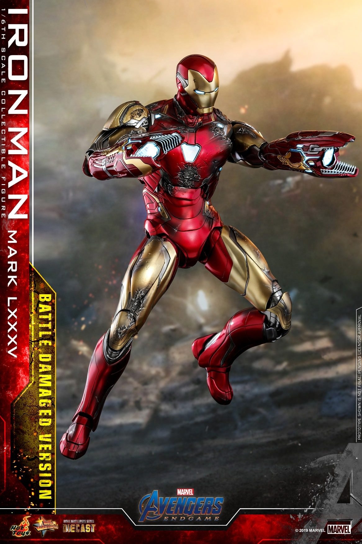 Hot Toys Avengers Endgame Battle Damaged Iron Man MMS543 D33 1/6 Scale Figure – Image 7
